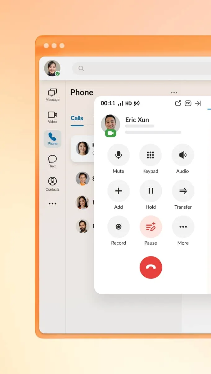 An image featuring AI-generated Smart Notes during an ongoing RingCentral call