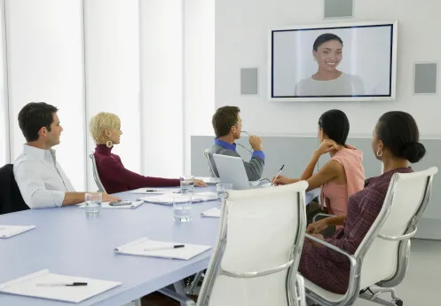 Audio vs. video conferencing