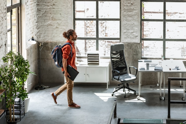 Businessman Entering the Office-588