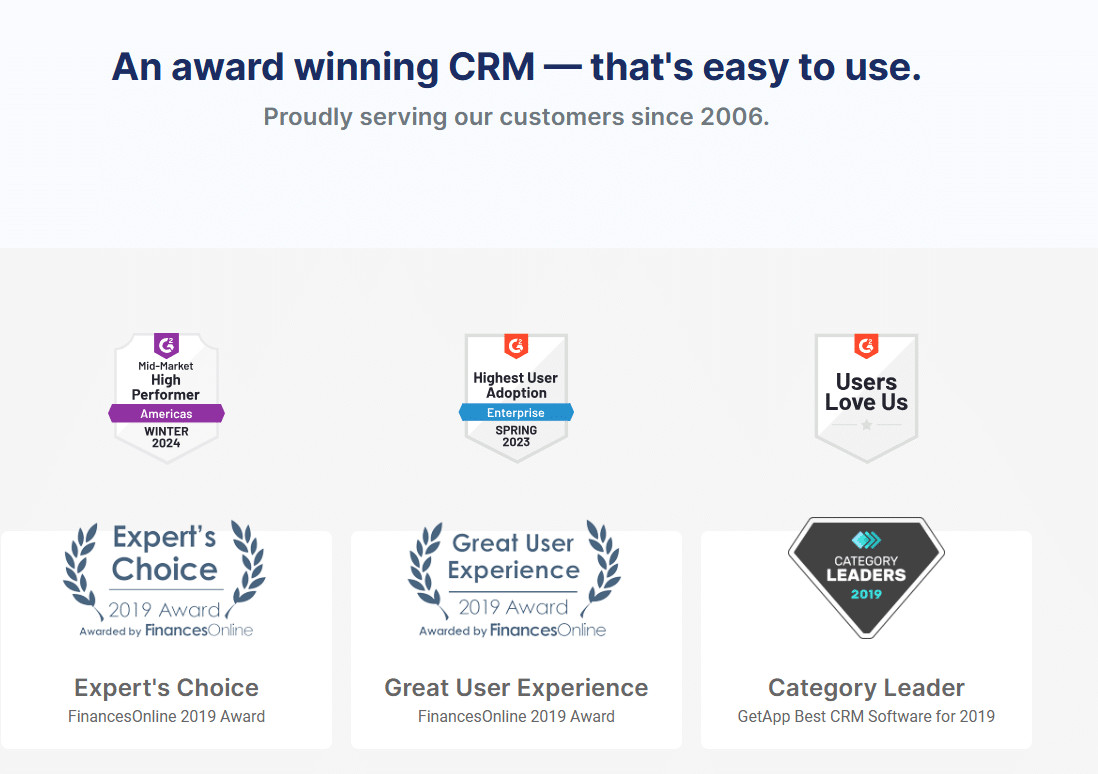 An example of some of the awards Pipeline has won in part due to the firm’s excellent B2B customer service