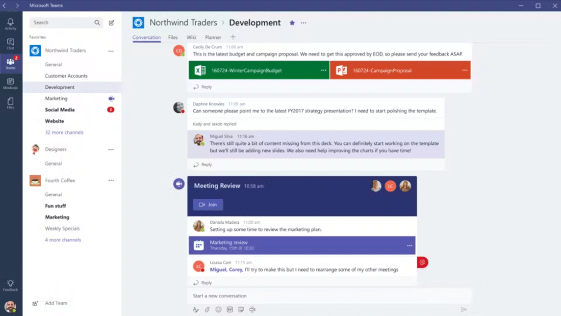 Microsoft Teams is best used as collaboration software when integrated with RingCentral