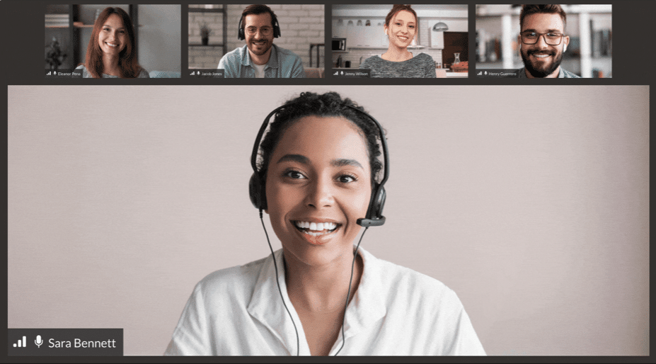 A RingCentral video call