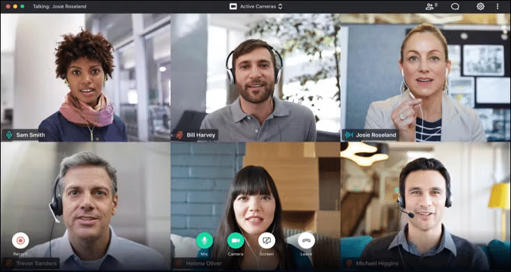 A GoToMeeting virtual meeting