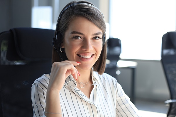 Woman sitting at desk