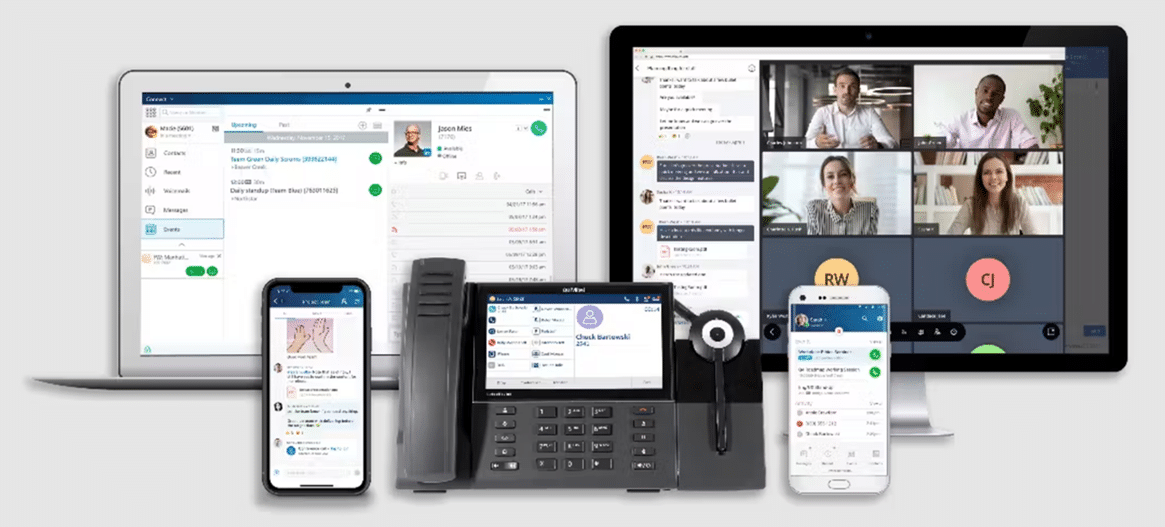 How MiVoice Business looks on different devices