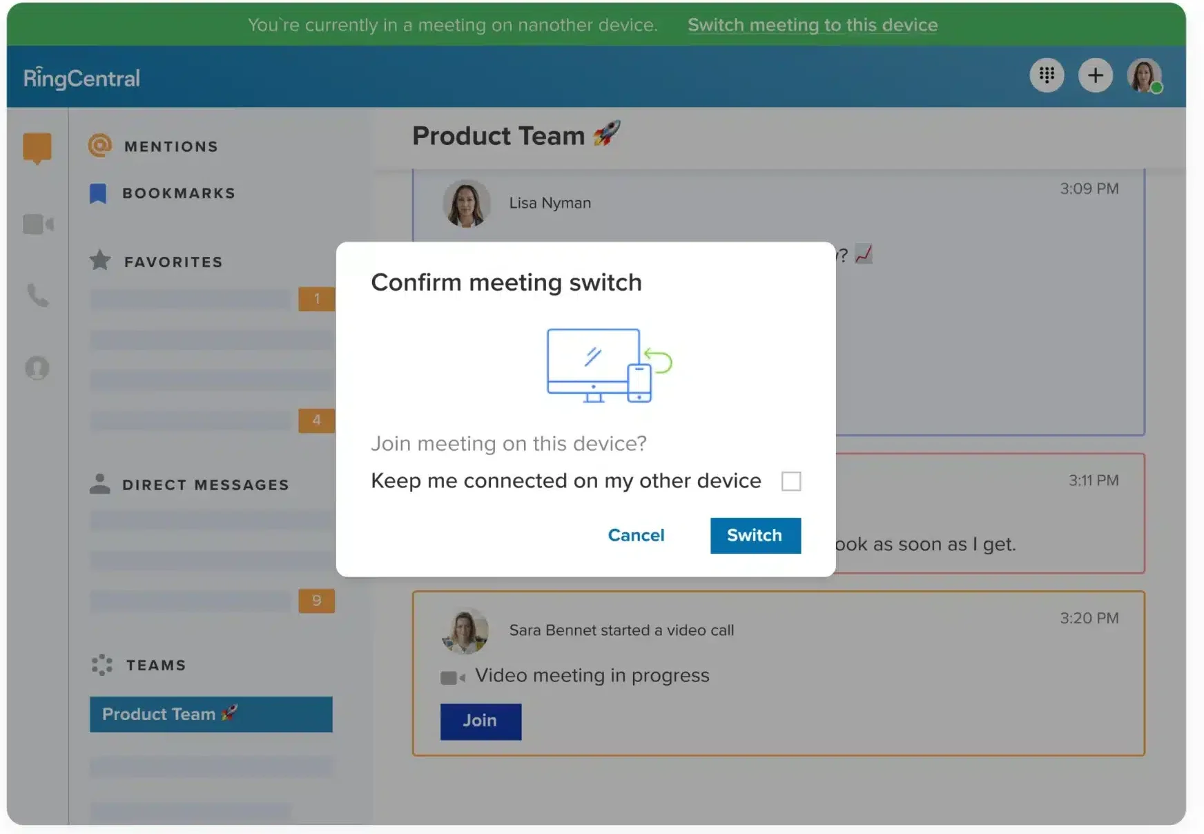 Wondering how to do a sales pitch on your cell phone? RingCentral’s Call Flip feature lets you easily switch between an ordinary phone call and video calling with screen sharing.