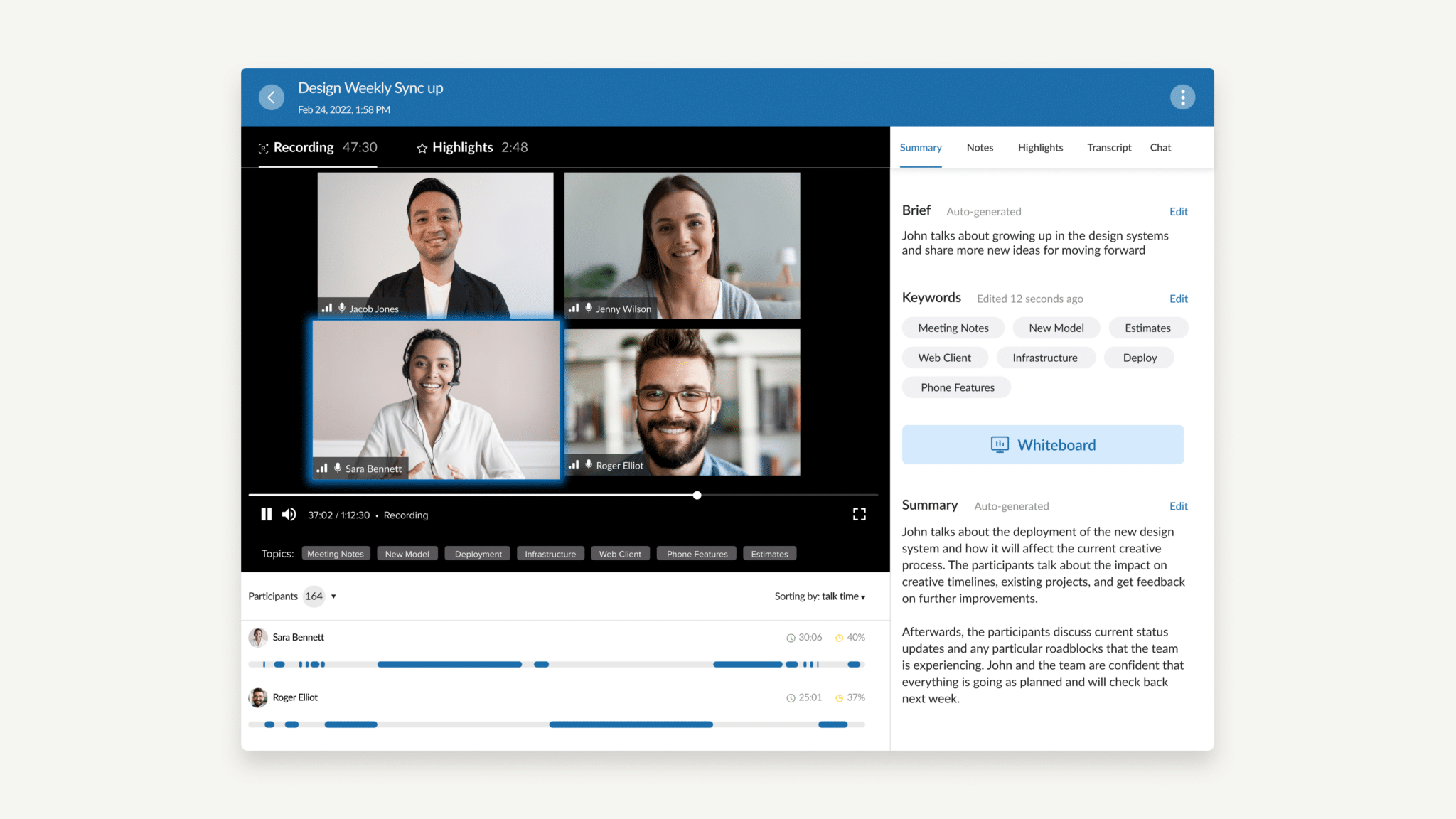 RingCentral Video streamlines meetings with AI insights