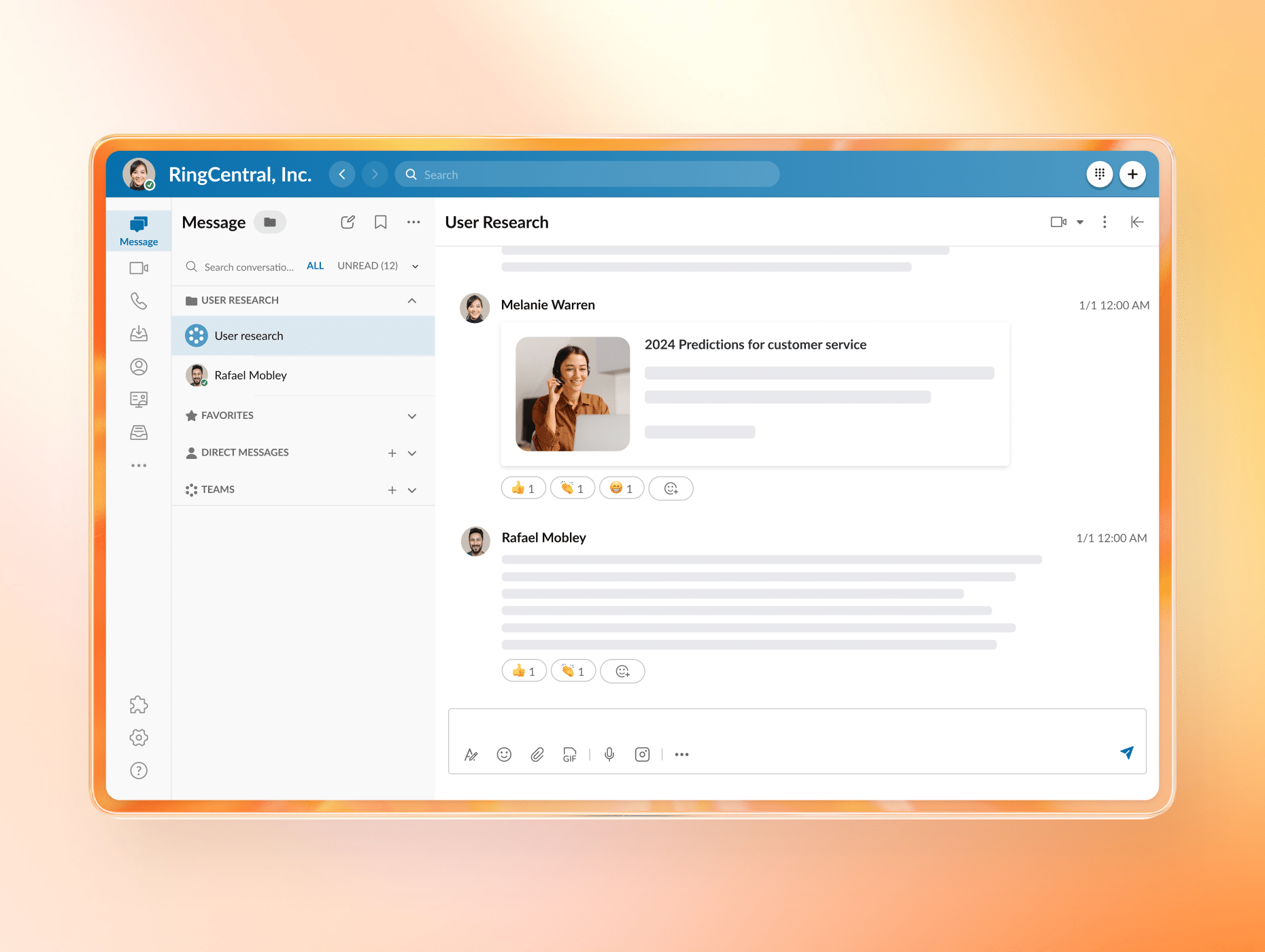 RingCentral RingEX is one of the best business messenger apps for 2024