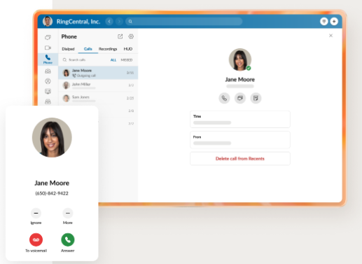 Desktop messaging with RingEX; just one of the unified communications features you simply can’t get with POTS lines