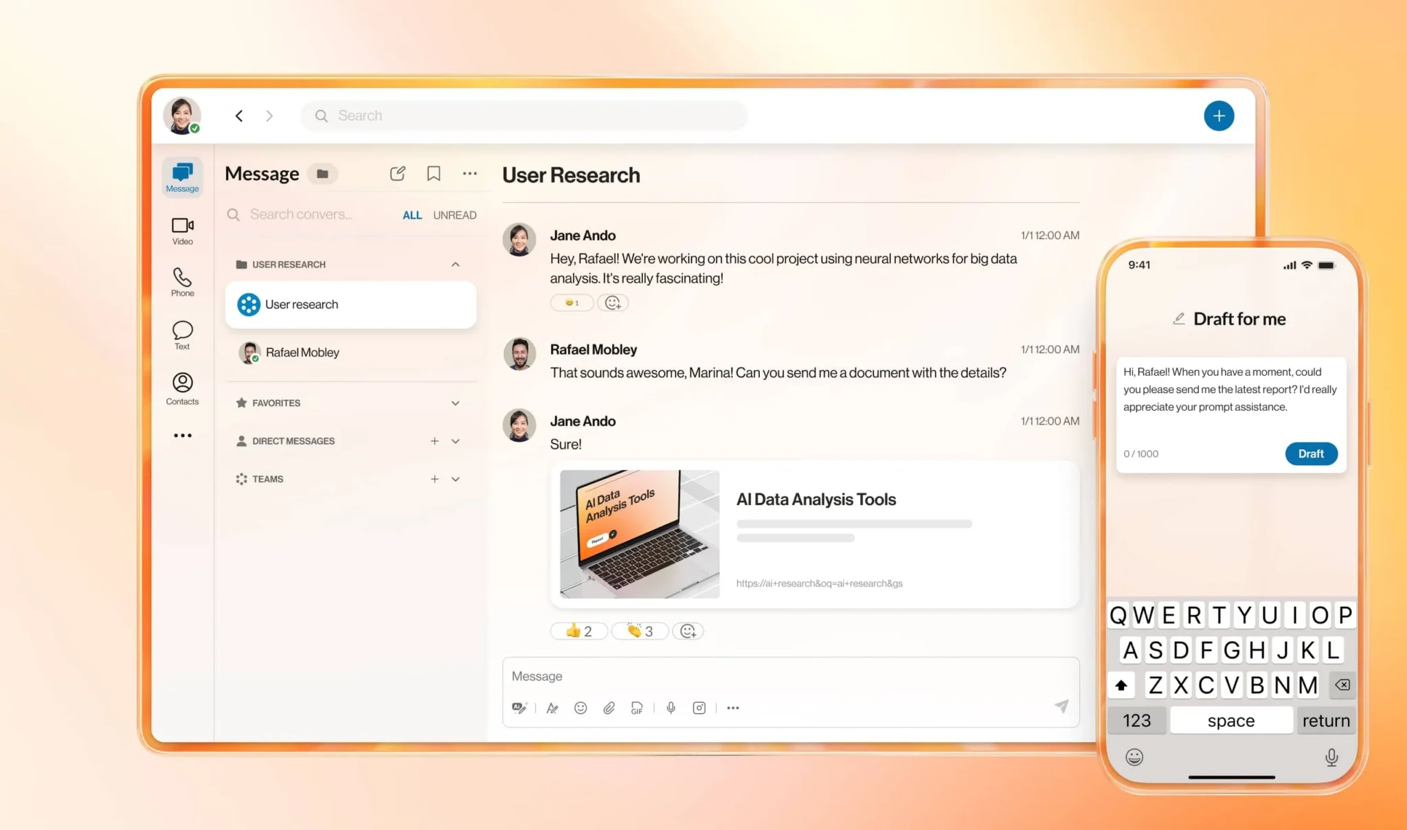 RingEX enhances video collaboration with team chat and cloud calling